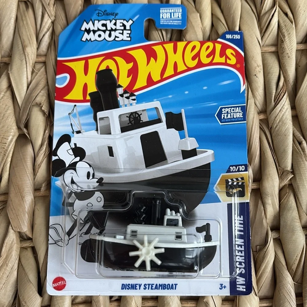 Disney Mickey Mouse SteamBoat Willie Mattel Hot Wheels Steam Boat New 2025 Toy